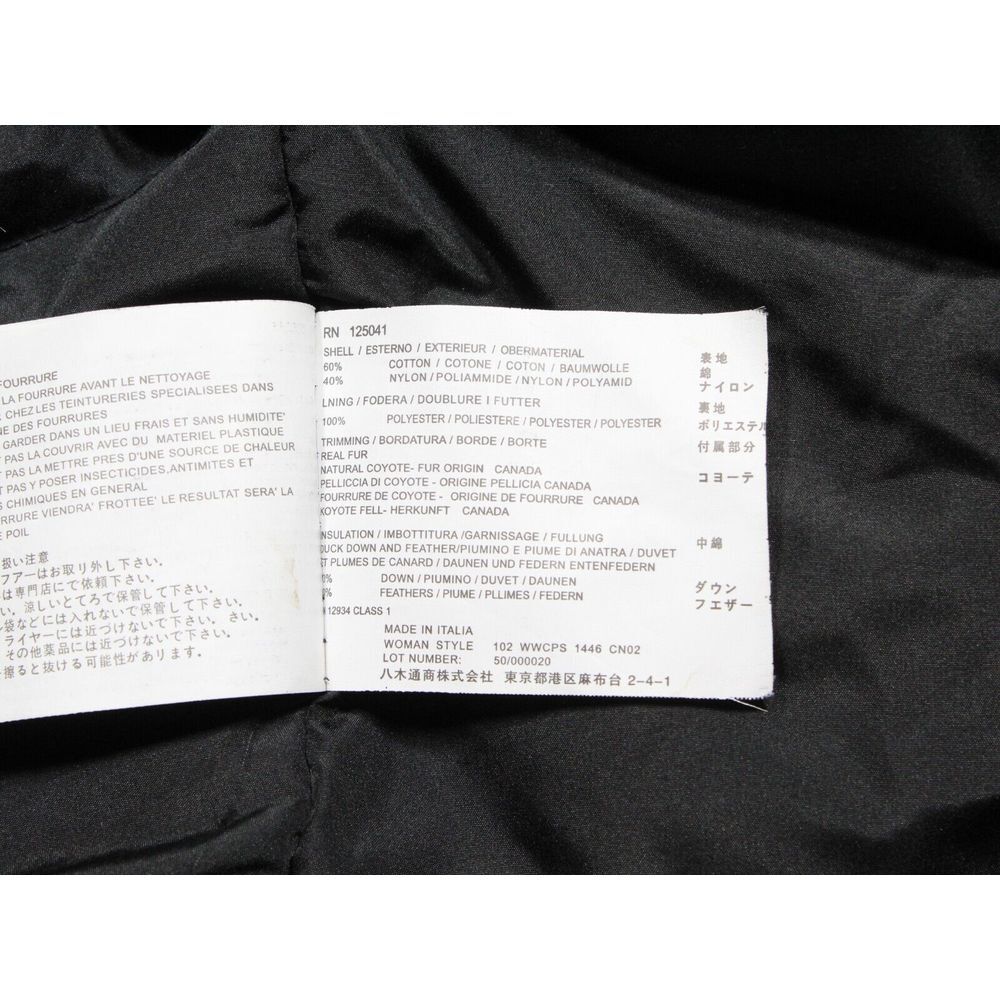 Woolrich Blizzard Black Down Feather‎ Filled Hooded Parka Womens Size XS - Picture 8 of 9